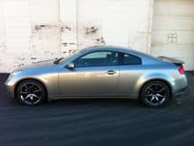 03 G35 Coupe Black Chrome Wheels