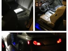 Put in brighter lights(LED) and blue door step lights