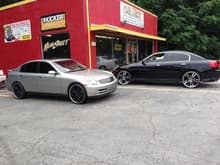 Me and My brothers whips at the shop