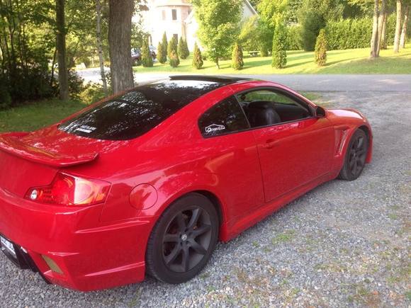 infiniti g35 , red , gtr body kit                        #g35#redcar#monbb#bodykit#gtrstyle#34#infiniti#car#passion#flash#sun#love2ride