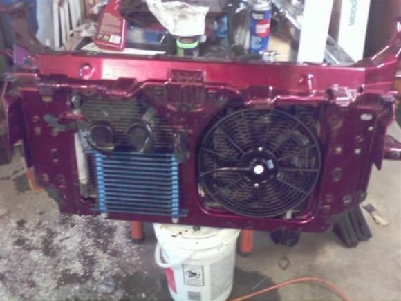 New Fans mounted oil cooler