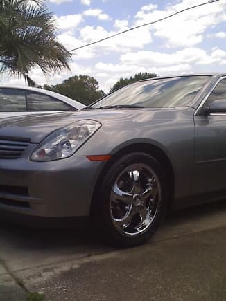 Another pic of my G35 sedan with new rims