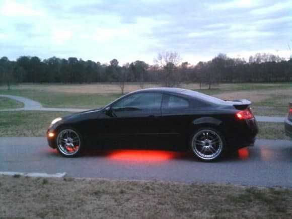 G35 neon and new rims!