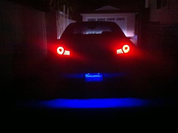 Blue LED license plate lights (I installed)