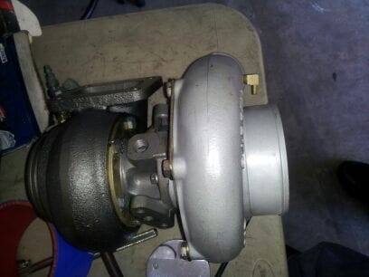 My garrett 67 , 72 double ball bearing billet turbo .. the perfect match for a 2j or rb fully spooled at 3500 rpm