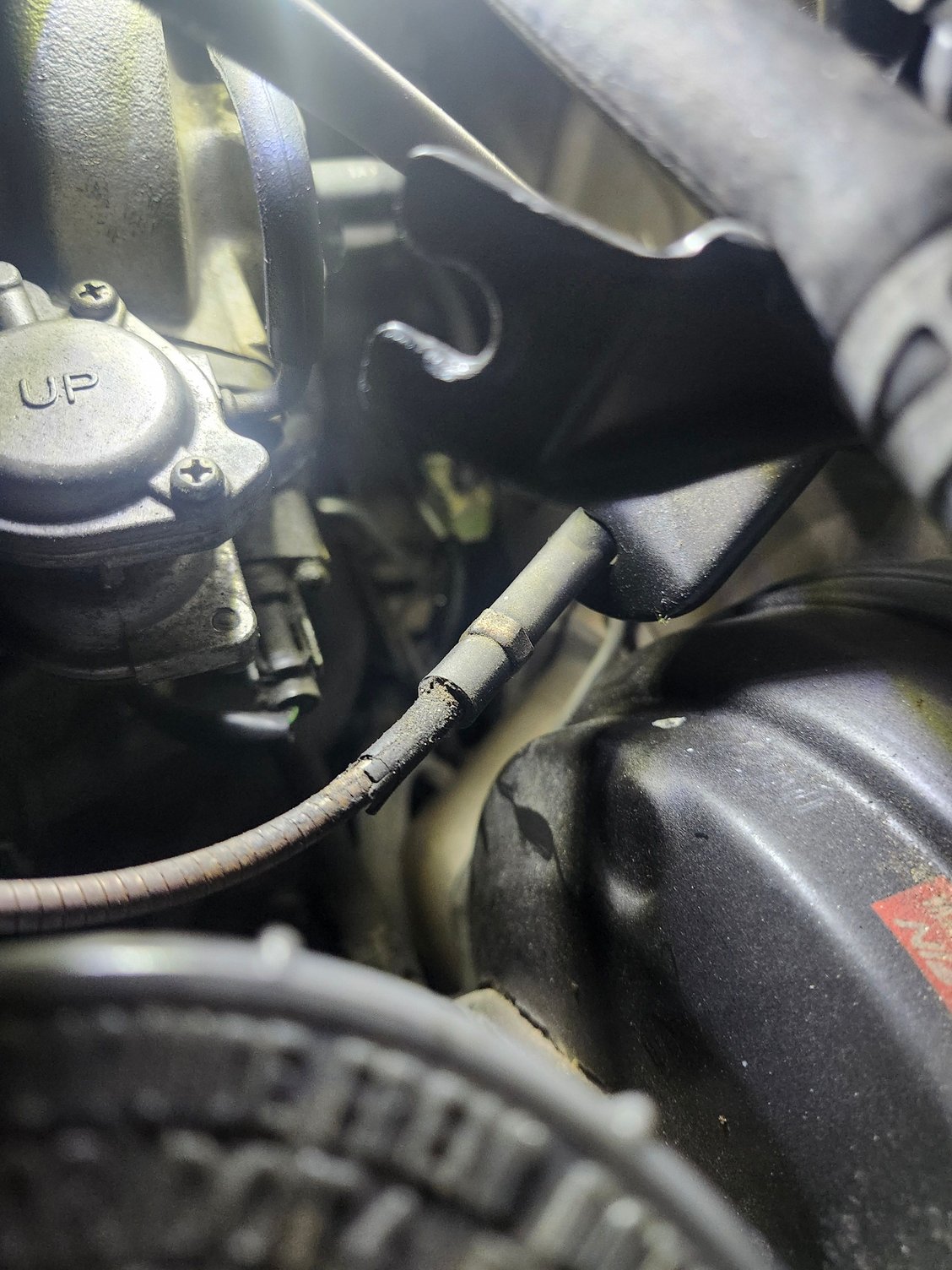 Antifreeze on firewall away from heater core hoses