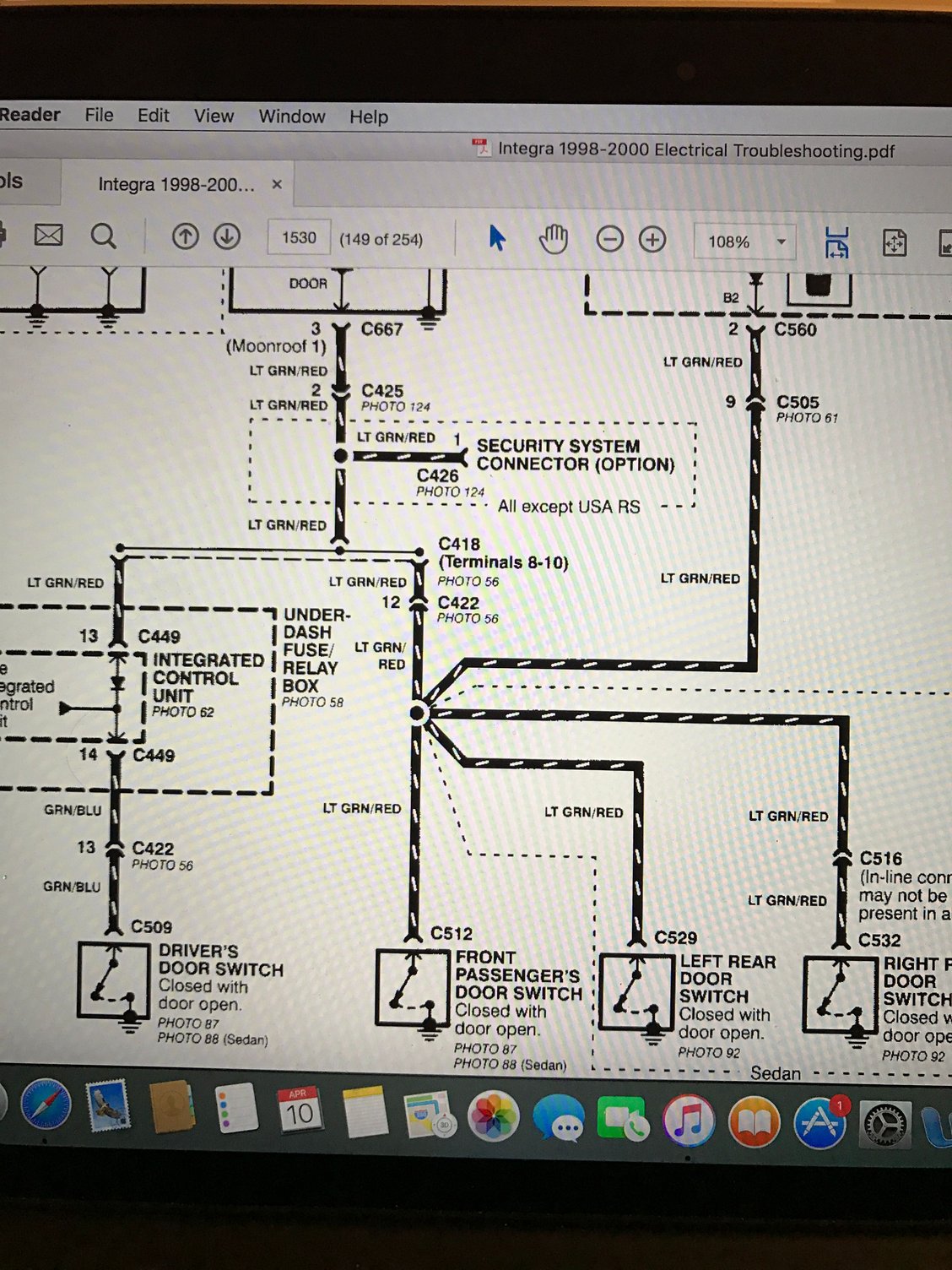 Door Ajar light/Alarm pass door keeps triggering HondaTech Honda