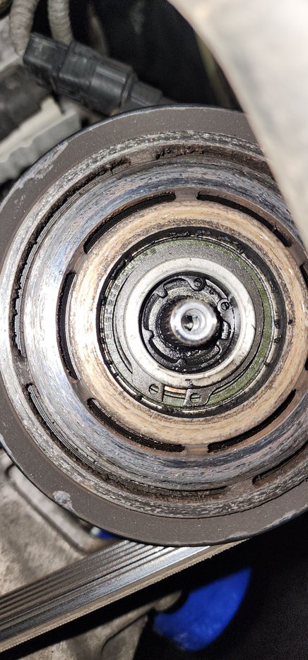 Removed clutch and looks like an oily residue. Leak? 