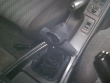 Alcantara Jedi cloak shift knob lol :)