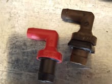 My Oem pcv valve came in today was going to put it in, but than I broke Hose A that connects below the pcv valve. As you can see the old valce has a extra piece of plastic. Got to wait now for the part to come in.