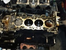 Engine tear down close up