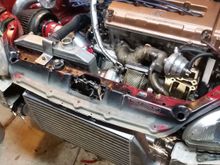 New parts installed -
STC Silver Surfer watercooled
Garrett 600hp intercooler
3in compressor intake with blox v-stack

Still waiting on my restrictor but once I get it I'm gonna start it up and check for leaks. Next Wednesday its going back on the dyno at English Racing hoping to hit my dyno goal of 450whp and shortly after hit the track for my goal of low 12s (maybe high 11s) on street tires. This should be a good test of wall matched engineered parts vs thrown together parts.