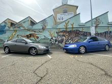 RSX is daily, right is friends car. I don’t recall If I told you Before, I bought the EM1 in the pic so I could come up on the leather seats, then I worked my friend into the shell. He had a beat down em1 before. 