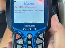 27-11 Steering Angle Sensor Diag Signal Error