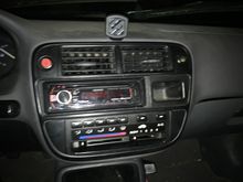 Aftermarket stereo with Bluetooth, A/C still works as well. 
