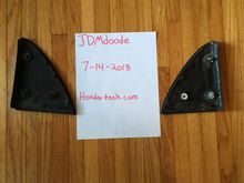 Backside of the glass triangles