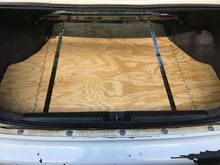 Notice the piano hinges. I put them on to make insertion possible.