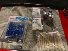 Last few pieces for my front end, only thing left to have every piece of my suspension/ steering upgrades front sway bar bushings and end links, and rear trailing arm bushings and toe kit, the rear stuff can wait