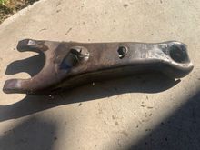 Took some force to get this off , it is cracked and stuck in that metal ball on the trans.