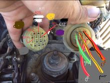 I did a lot of continuing testing. On the left the These are the coordinated color of the wires at the ecu and the end pin location to the p75 is in red. The pin locations in white are where they in turn go to the conversion harness on the obd0 side. On the right is a grey square representing the harness side on the o2 plug And where continuity is to the end of the engine harness. The colors used are not the Actual colors. Those colors are what they should be according to the obd1 pin out 