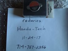 Genuine Mugen radiator cap for aftermarket radiators. 
$600 shipped