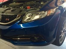 Before install of tow strap.