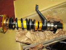 Yellowspeed front coil over with 'helper' spring. I removed this and went 1.5 secs quicker.