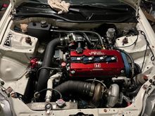 Full a/c with a condenser that spans the entire radiator support. A 7” slim fan on the condenser right on the inside of the turbo below it, a fan on the rad and a fan In front the rad on the condenser 