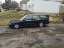 My beater accord wagon/parts getter!! Busty but trusty..