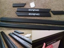 Heres a few items i picked up for the hatch 
Bnib rare CIVIC body moldings