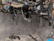 Shot under the dash of the new pedals cause you guys have never seen this before