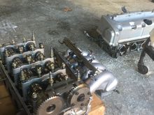 Once the weather got nice I went and got the head and started working on it. I polished up the cams a bit and got a Type R intake manifold.
