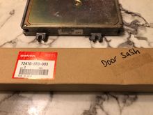 Door Sash and stock ECU 