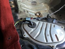 butt connectors spliced into the fuel pump