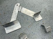 Made some brackets to hold my Spal without without a shroud for testing 