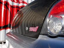Vegas gem, debadged STi emblem