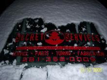 snowed on