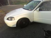 Those are not factory steel rims even though they look like it the pic.