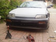 custom lip from 1991 honda accord i made few cutting and drill some holes to bolt in from the front bumper took me 1hr 45 min