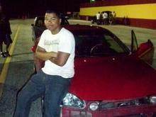At the track