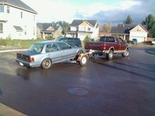 towin it to my buddies house