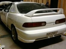 car after paint! then crashed, build thread coming soon jdm front!