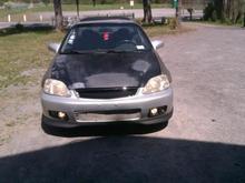 My Civic with 99 front end conversion and type r lip.