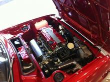 The heart.. B16-LSD transmission, custom log manifold, turbocharged