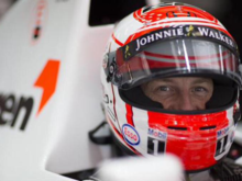 JB in Senna's MP4-6..............