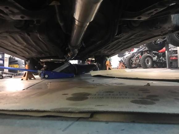 Under car view.
