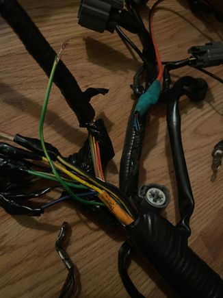 Green with yellow strip 