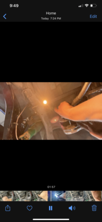 I recorded while welding. This falling glob of molten metal.. is why my screen is cracked. 