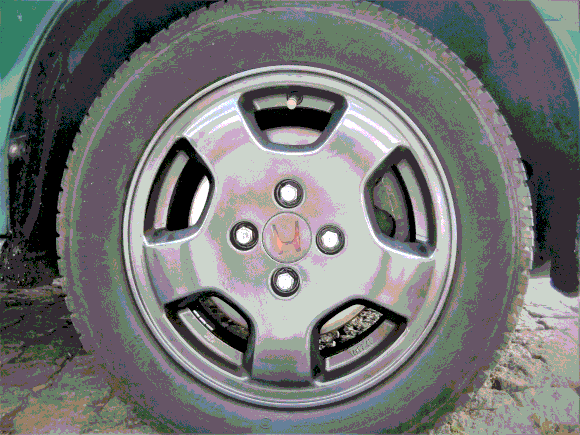 DIY metallic grey OEM 14"wheels
