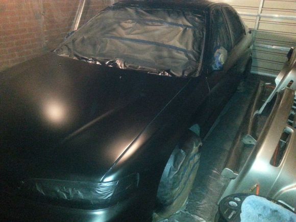and a couple coats of Satin Black later....